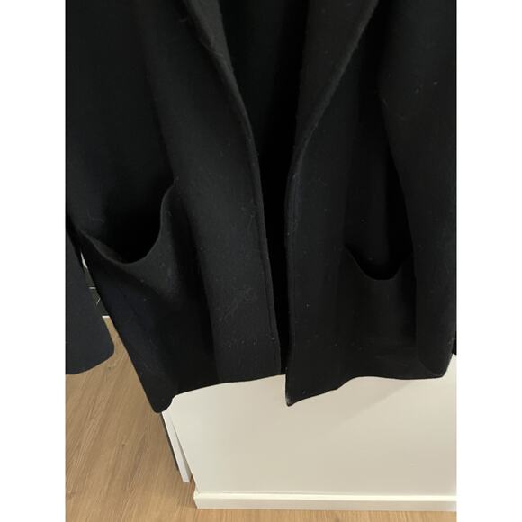 J. Crew Merino Wool Women's Large Black Cecile Sweater Blazer Jacket w Pockets - Picture 4 of 4
